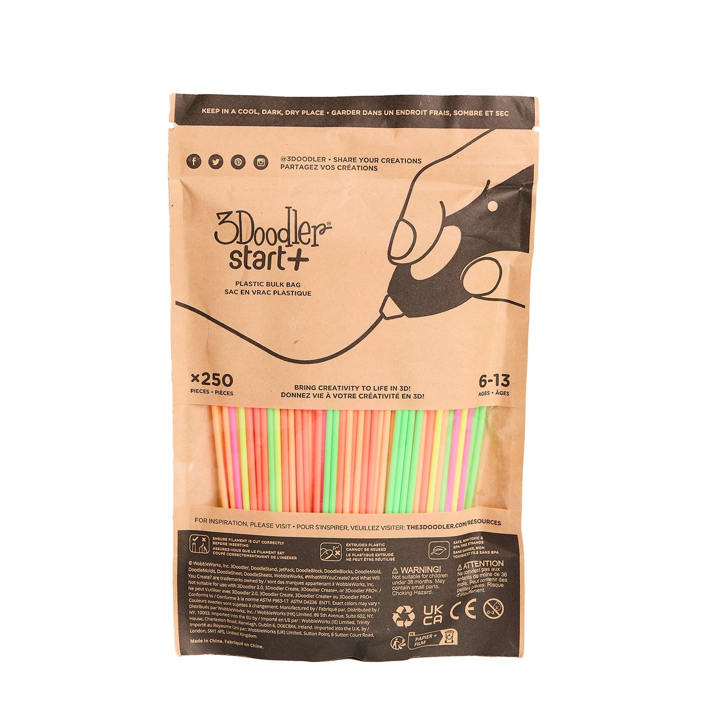 3Doodler - Start+ Neon Glow (250 strands)