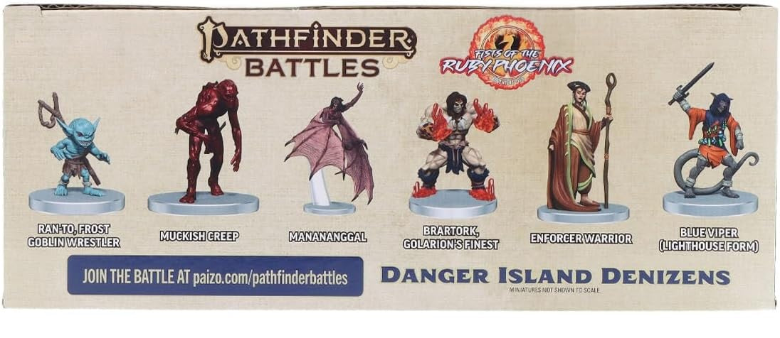 Pathfinder Battles: Fists of the Ruby Phoenix - Danger Island Denizens Boxed Set (97545) - Good Games