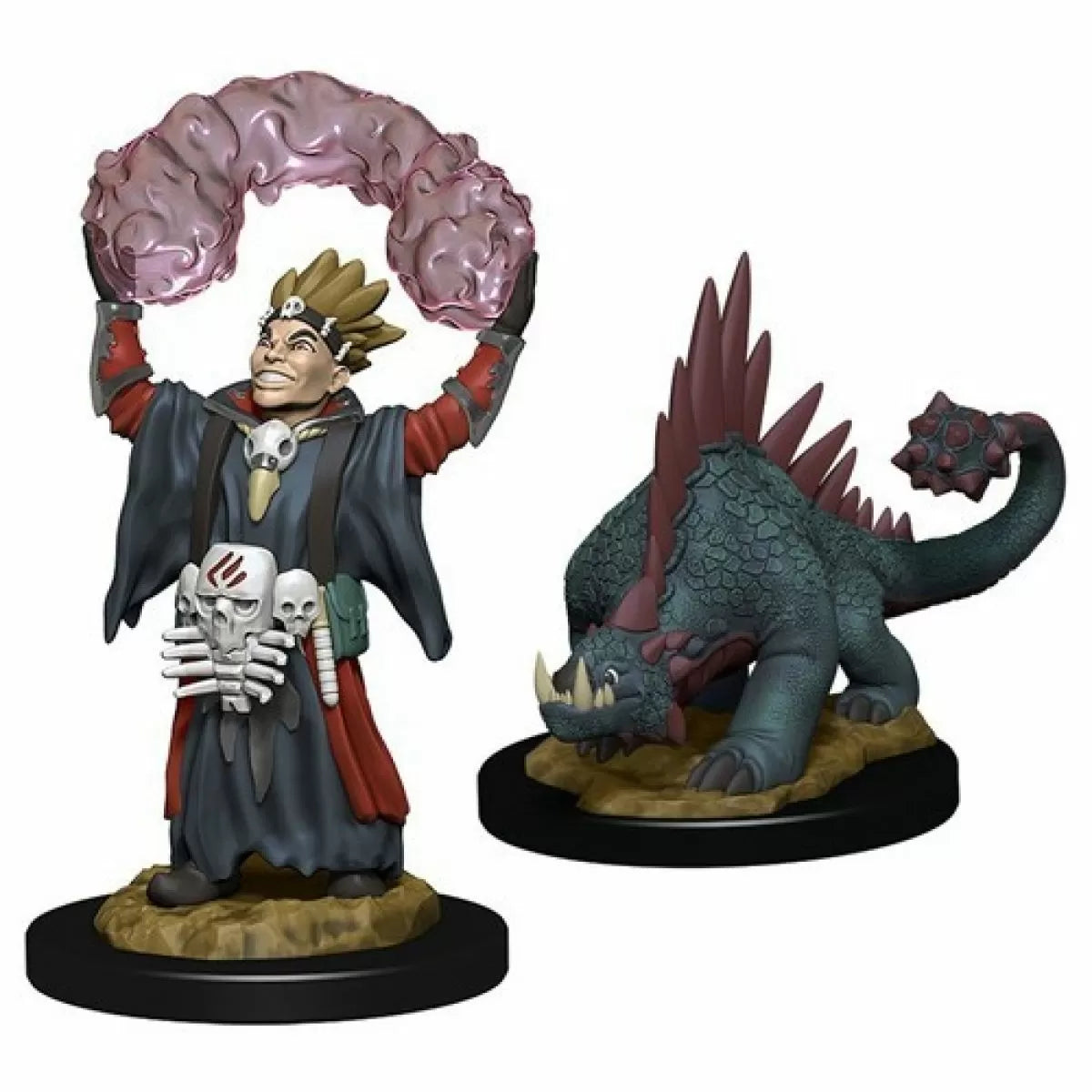 Wizkids Wardlings Rpg Figures Boy Warlock &amp; Lizard - Good Games