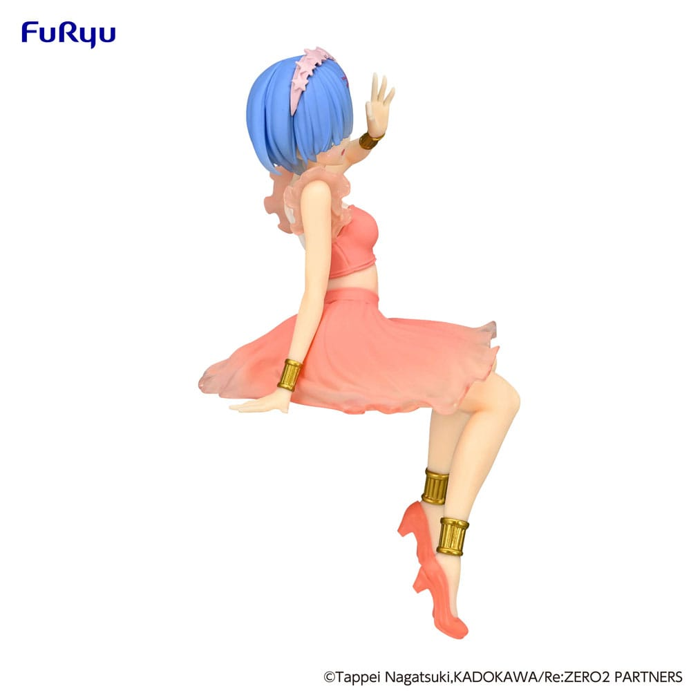 Side view of Rem Twinkle Party Another Color Version holding her skirt
