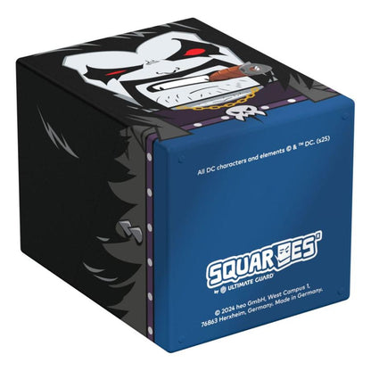 Black and blue Ultimate Guard storage box with Lobo DC Comics character art on the lid.