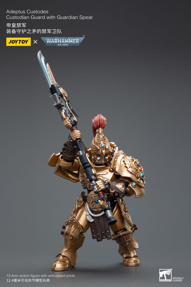 Warhammer Collectibles: 1/18 Scale Adeptus Custodes Custodian Guard With Guardian Spear