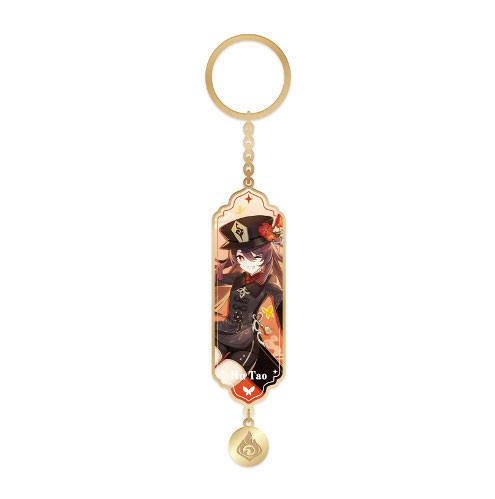 Character Metal Epoxy Resin Keychain - Fragrance of Plum in the Snow Hu Tao - Good Games