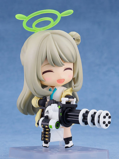 Nendoroid Nonomi Izayoi smiling and holding a peace sign