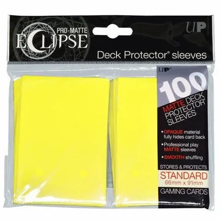 Deck Protectors Standard 100ct Pro Matte Eclipse Yellow - Good Games