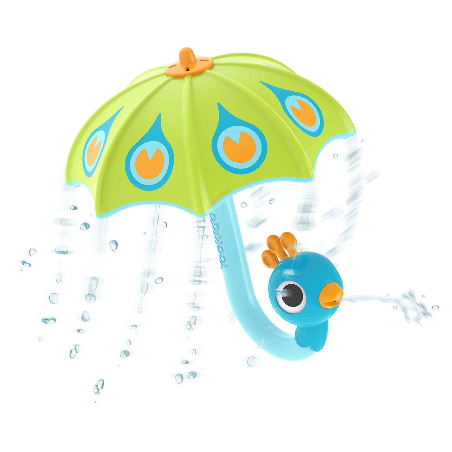 YooKidoo - Fill 'N' Rain Peacock Umbrella- Green