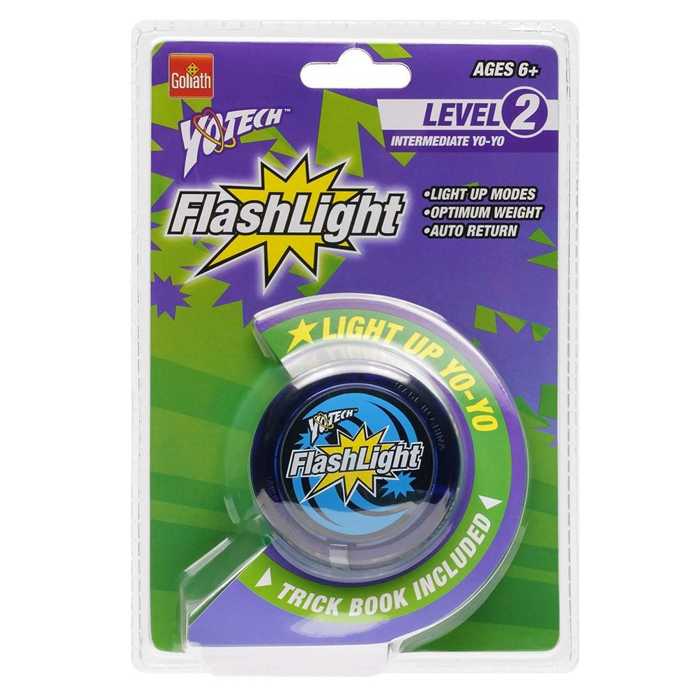 Crown &amp; Andrews Yotech Flash Light Level 2 Yo-Yo in blister packaging