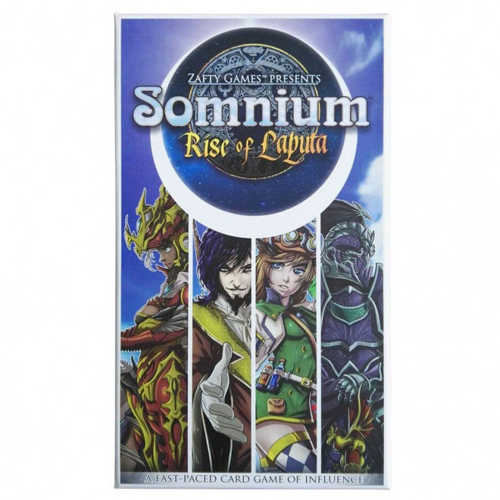 Box features four diverse anime characters: two armored warriors -  a gentleman -  and a woman with goggles