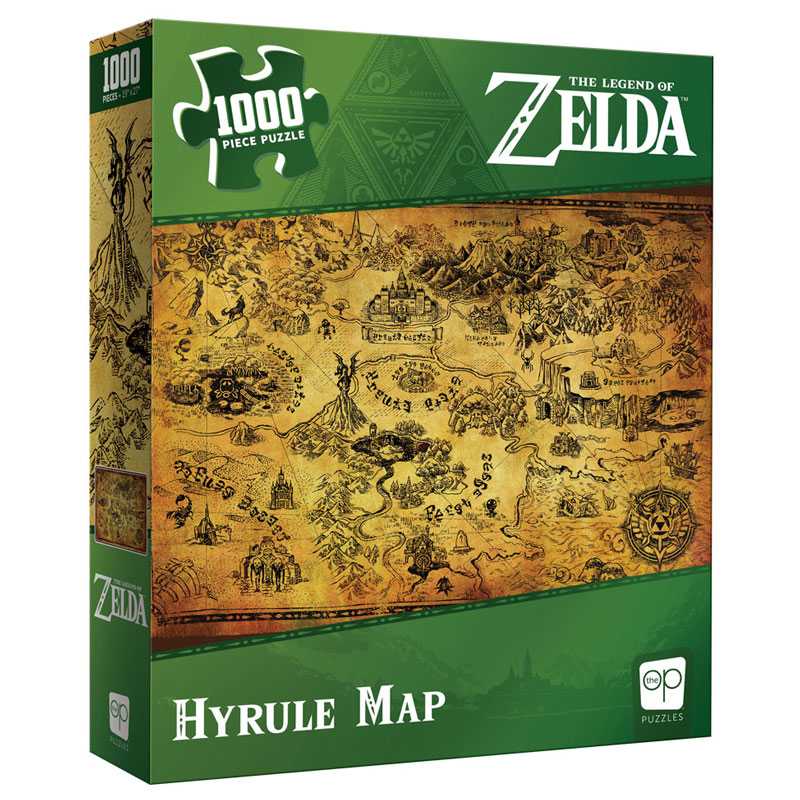 The Legend of Zelda Hyrule Map Puzzle 1000 Piece Jigsaw - Good Games