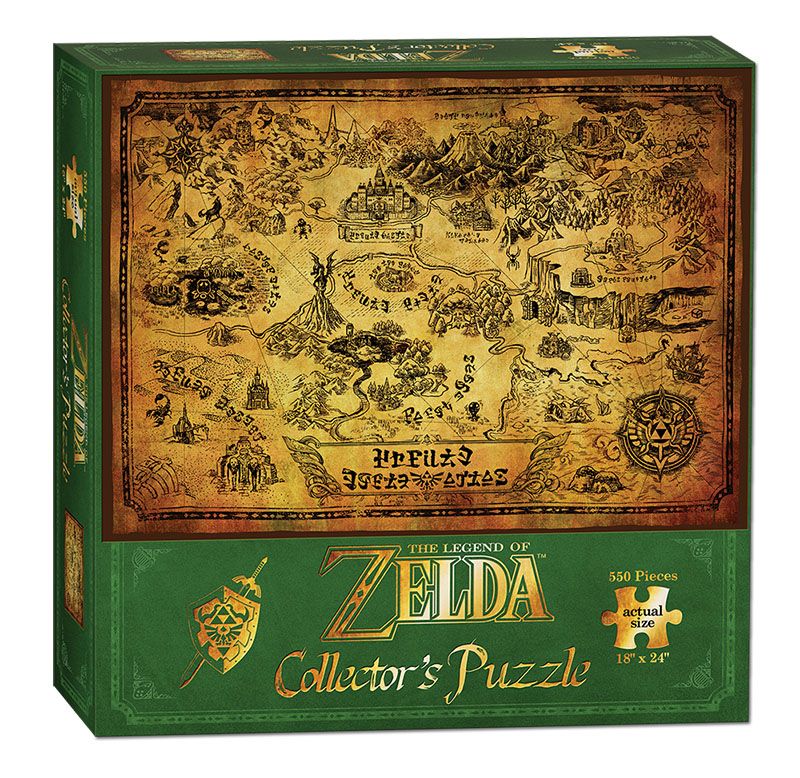 The Legend of Zelda Hyrule Map Puzzle 550 Piece Jigsaw - Good Games