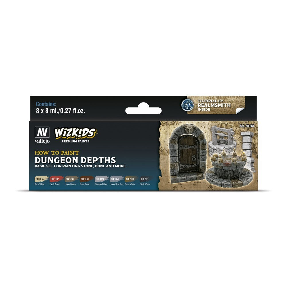 Wizkids Premium Paint Set by Vallejo: Dungeon Depths - Good Games