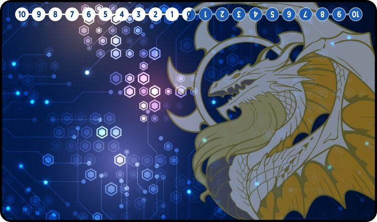 Gamermats - White Dragon Digimon TCG Sized Playmat - Good Games