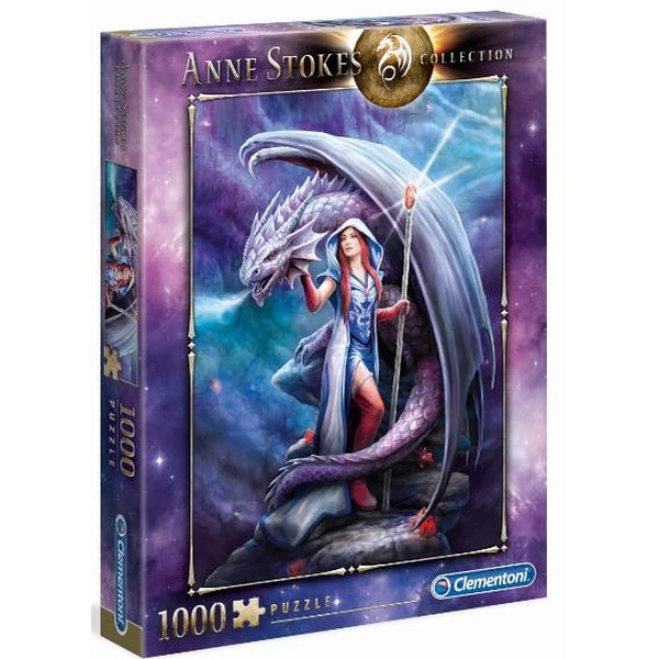 Clementoni - Anne Stokes - Dragon Mage 1000 Piece Jigsaw