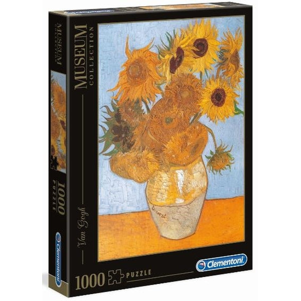 Clementoni - Museum Collection - Sunflowers (Van Gogh) 1000 Piece Jigsaw - Good Games