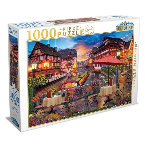Tilbury - Sunset Over Canal Puzzle 1000 Piece Jigsaw - Good Games