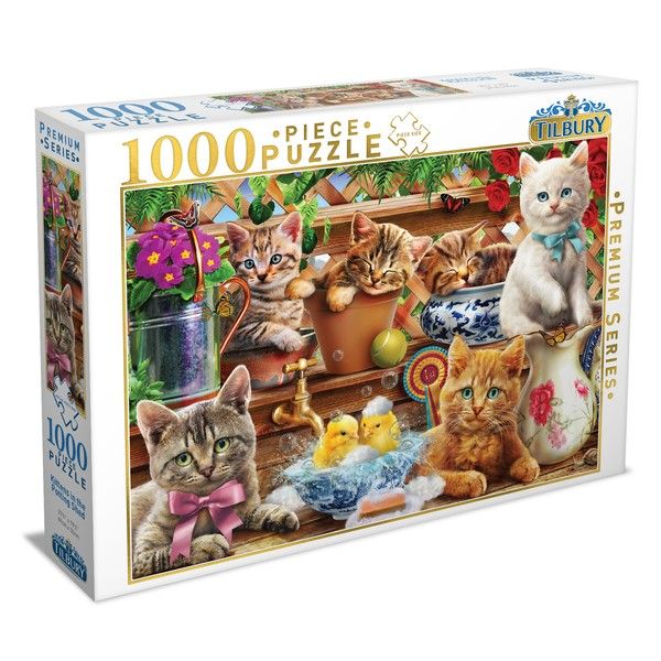 Tilbury - Kittens in the Potting Shed Puzzle 1000 Piece Jigsaw - Good Games