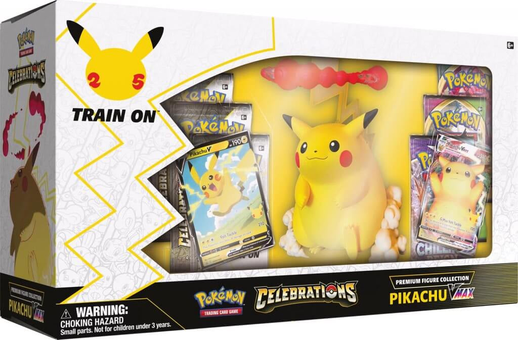 Pokemon TCG - Sword &amp; Shield - Celebrations Premium Figure Collection - Pikachu Vmax