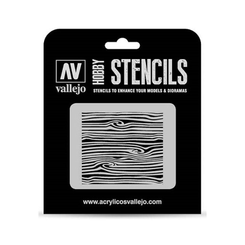 Vallejo Hobby Stencils - Wood Texture Number 2 - Good Games