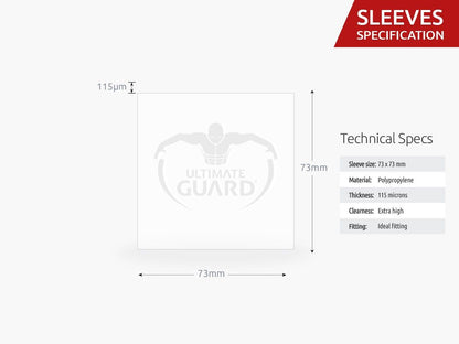 Ultimate Guard Supreme Sleeves for Board Game Cards Square (50) - Good Games