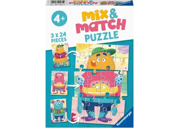 Ravensburger - Mix Up Monsters! 3x 24 Piece Jigsaw Puzzle