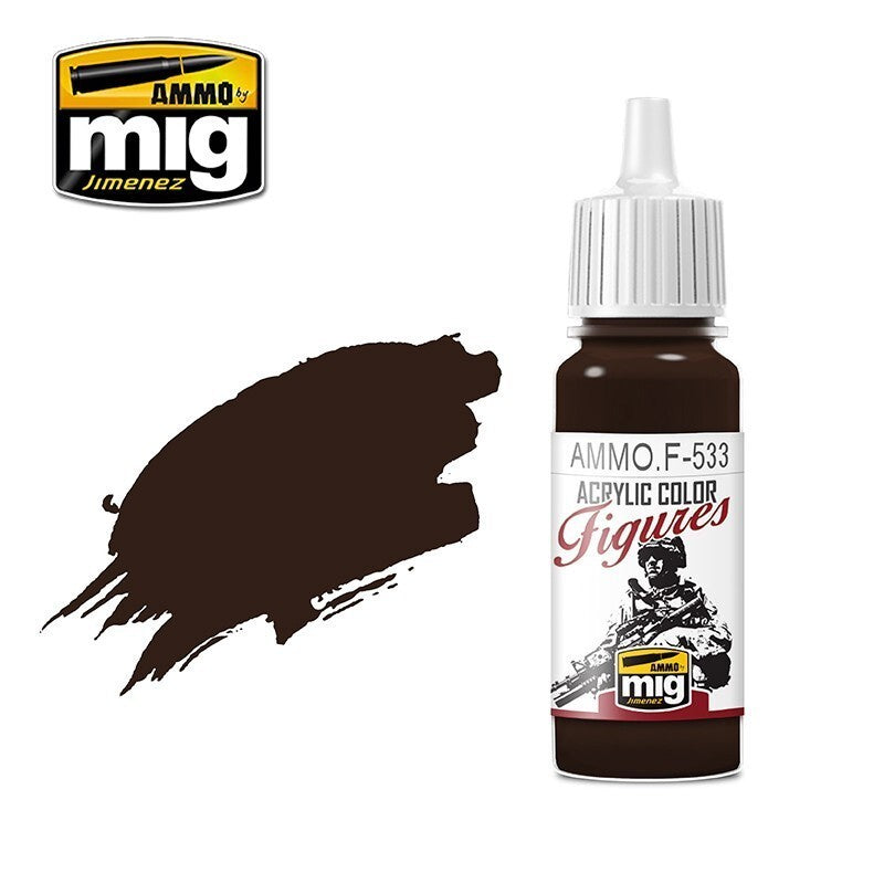 Ammo by MIG Figures Paints Dark Brown 17ml - Good Games