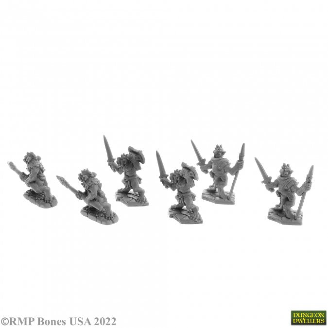Reaper: Dungeon Dwellers: Bloodscale Kobolds (6) (77010) (plastic) - Good Games