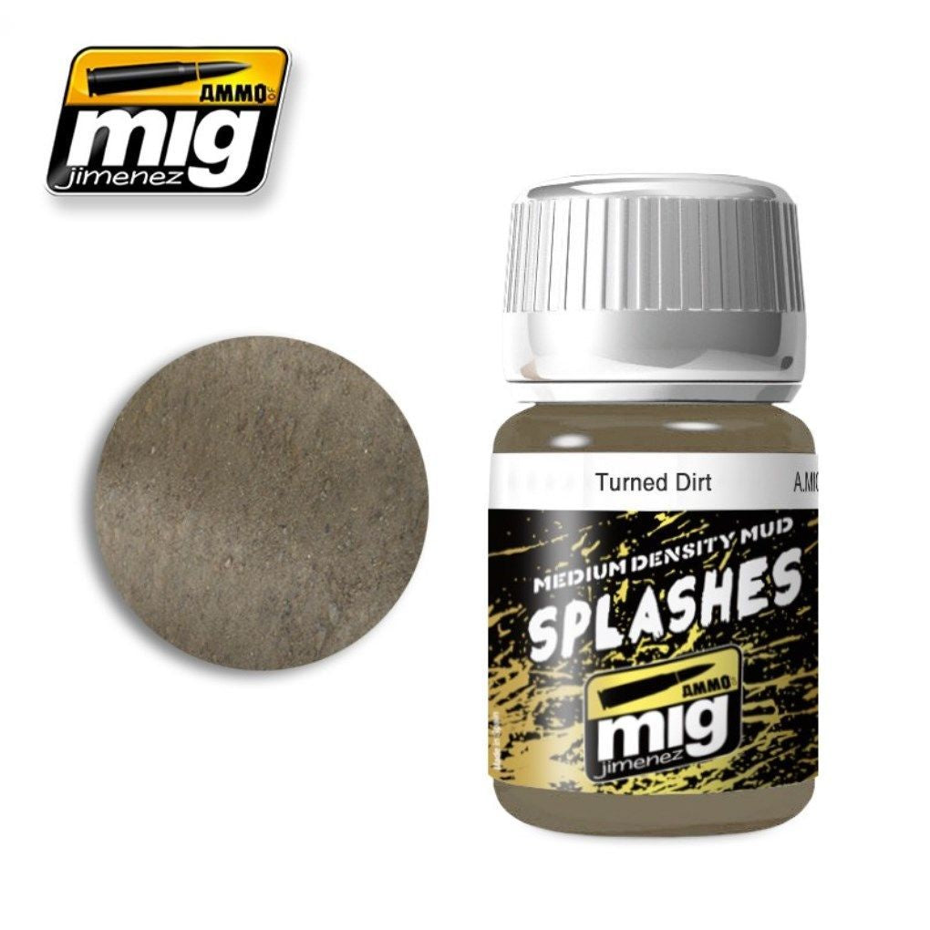 Ammo by MIG Enamel Textures Turned Dirt 35ml - Good Games