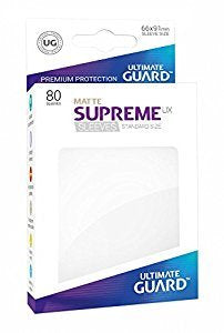 Ultimate Guard - Supreme UX Standard Sleeves Matte White (80) - Good Games