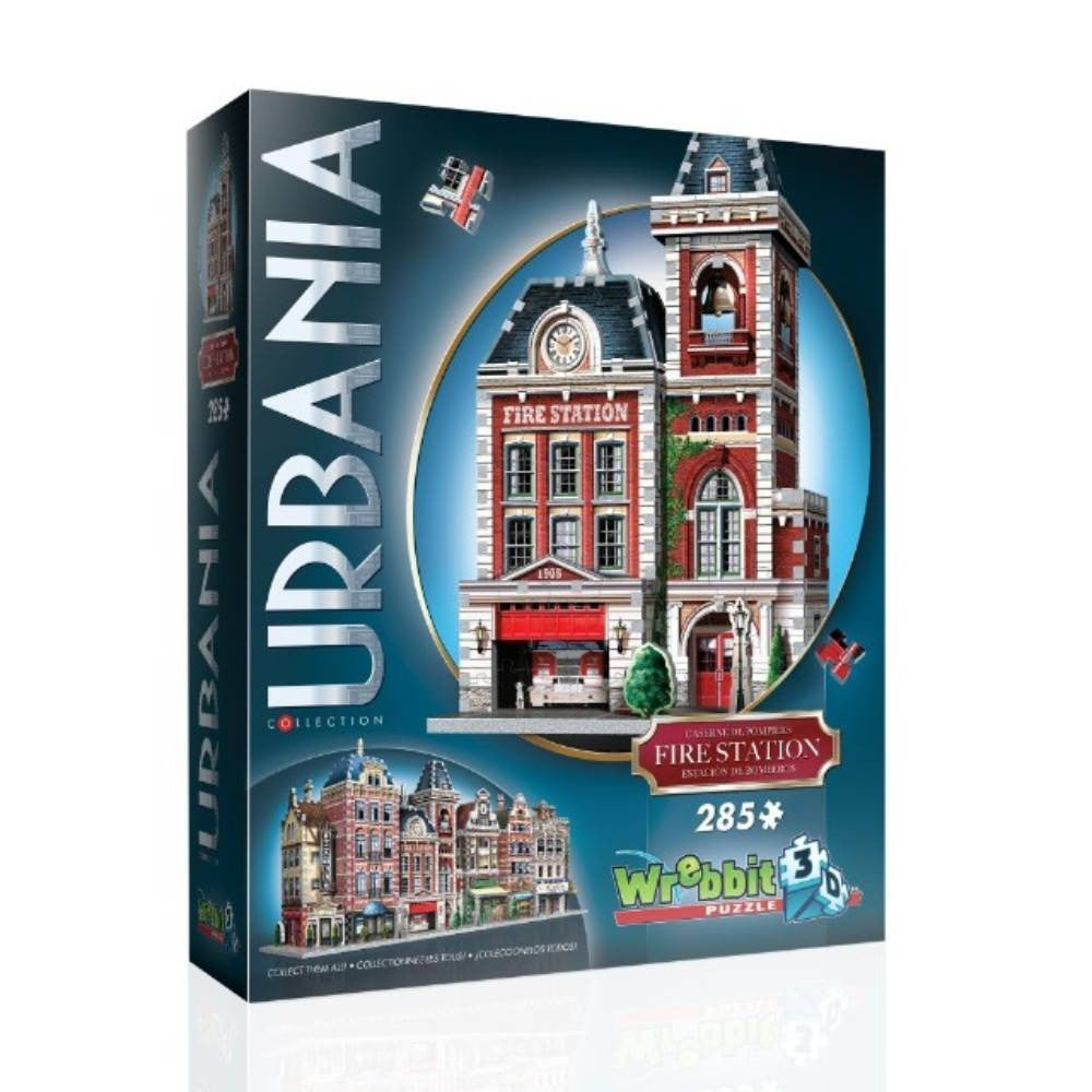 Wrebbit - Urbania - Fire Station 285 Piece 3D Jigsaw
