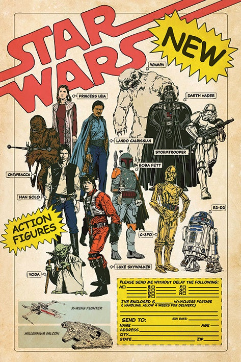 Star Wars Classic - Action Figures Poster - Good Games