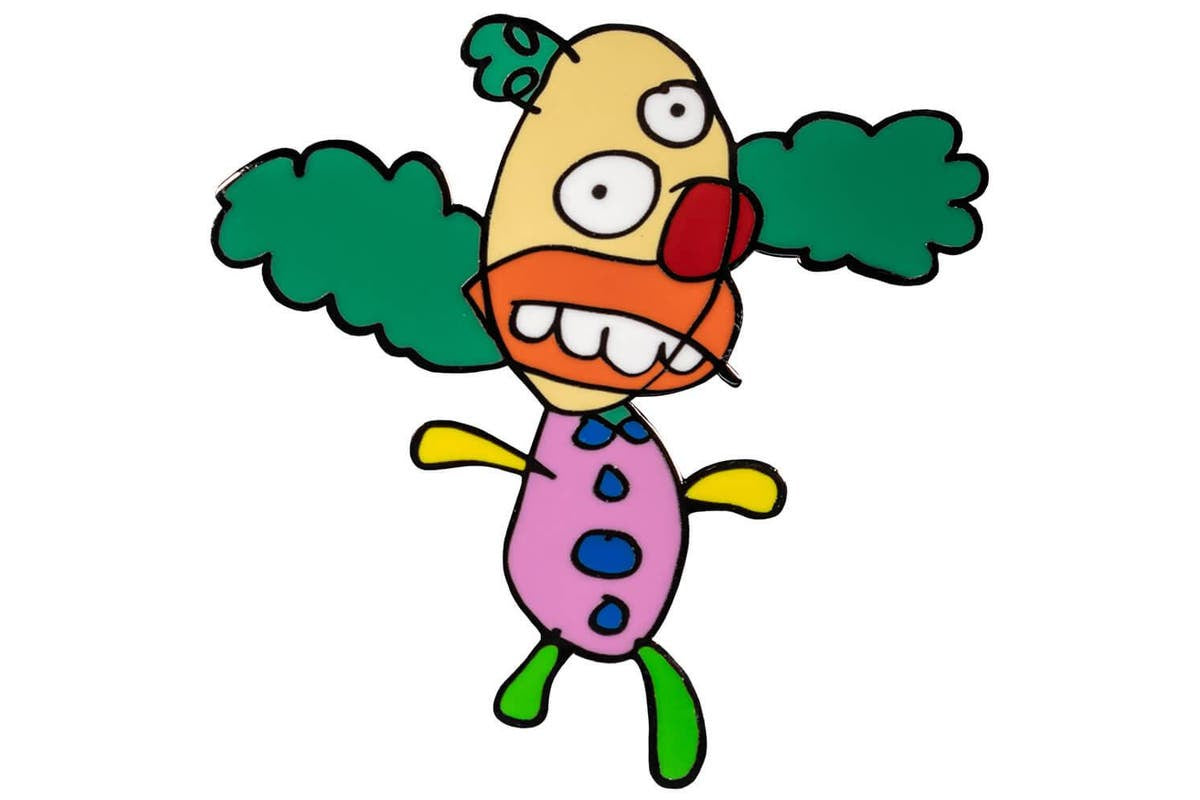 Simpsons - Krusty the Clown Sketch Enamel Pin - Good Games
