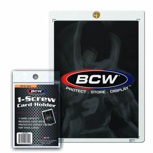 BCW 1 Screw Card Holder Thick 50 Pt