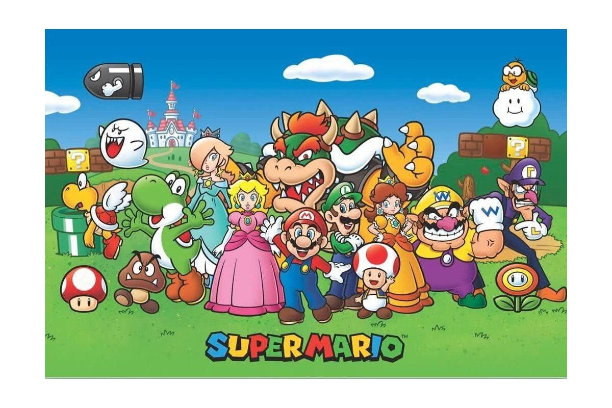 Super Mario - Characters Poster