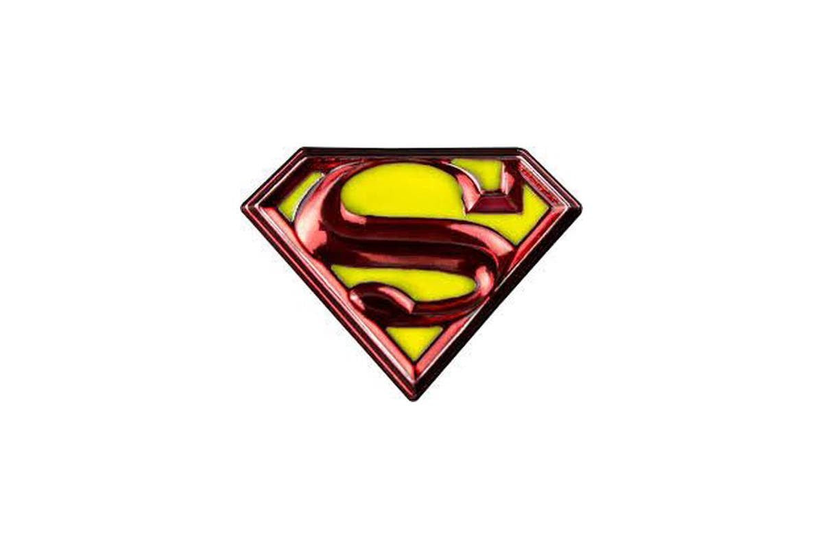 Superman Logo Colour Enamel Lapel Pin - Good Games