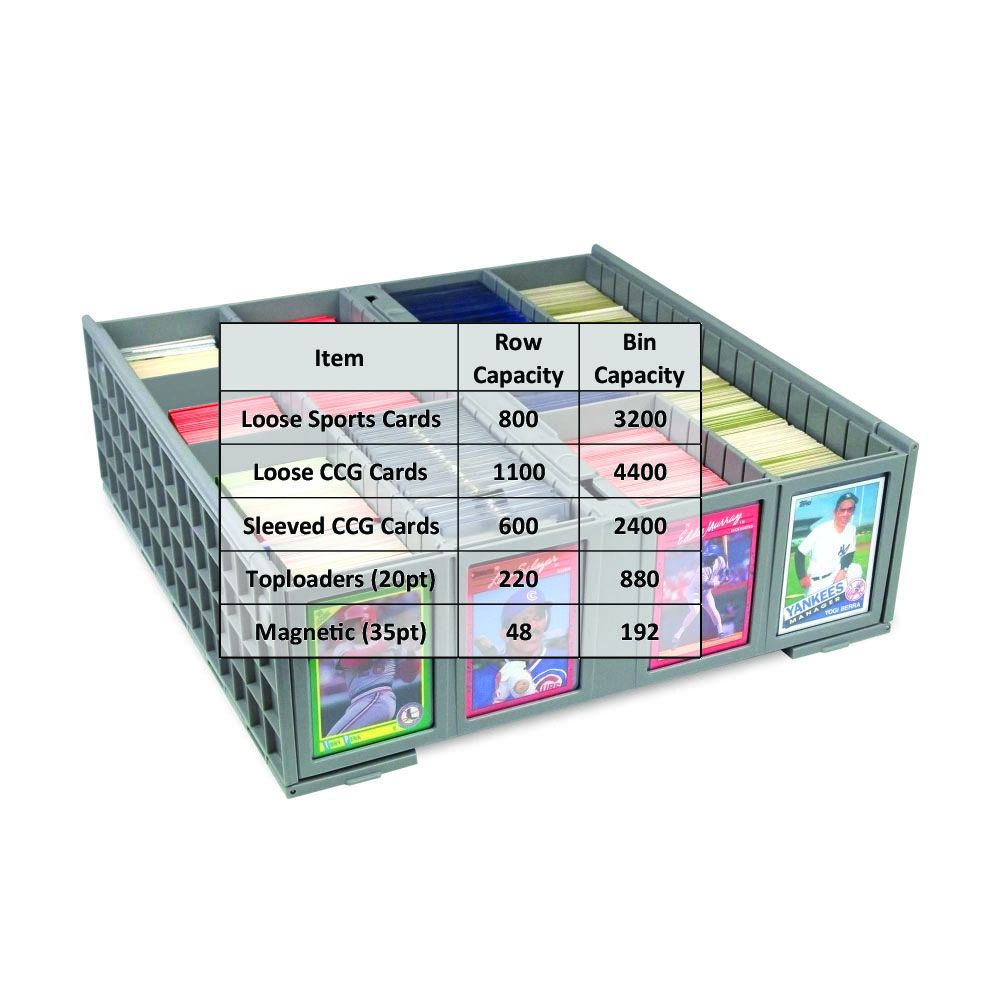 BCW Collectible Card Bin - Grey - Good Games