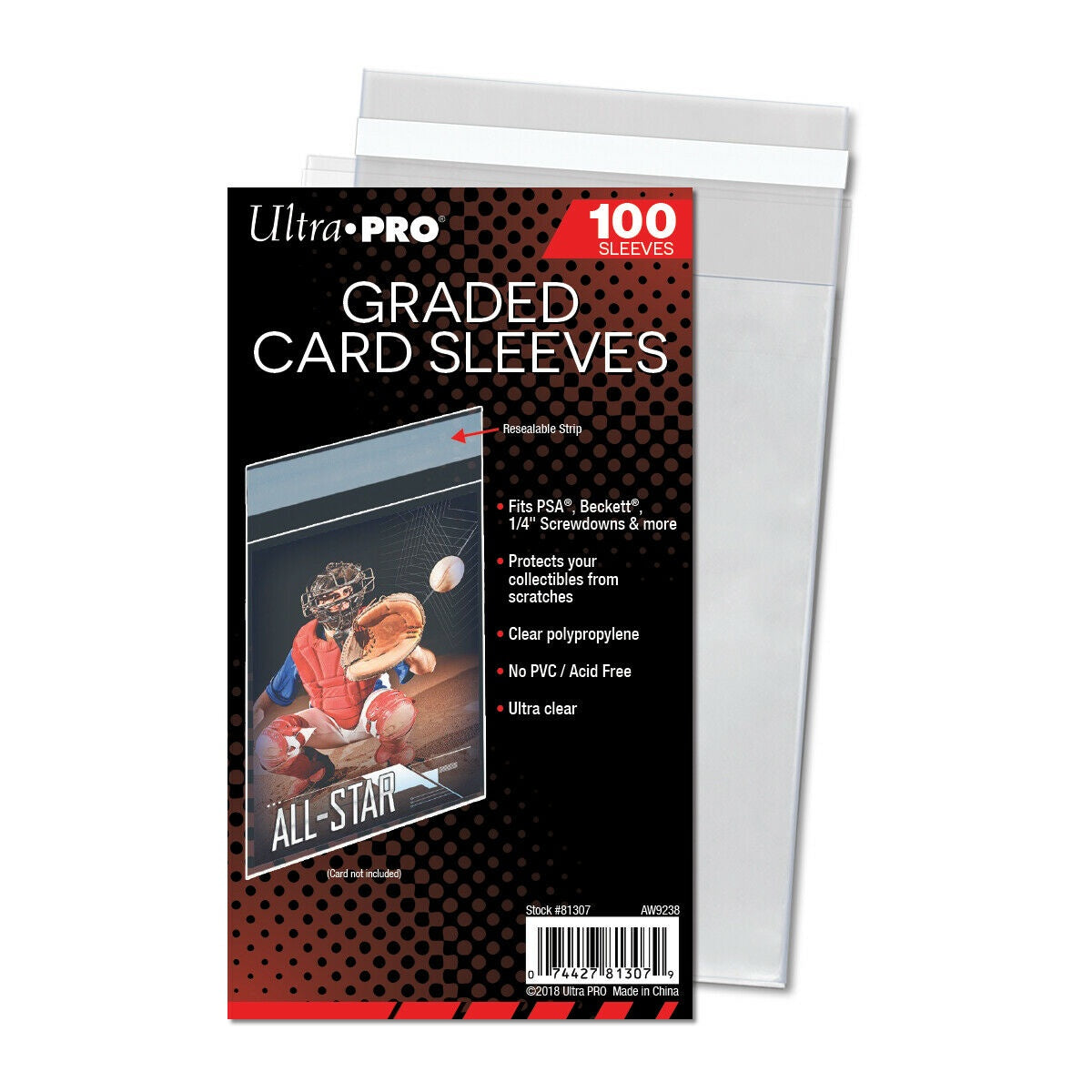 Ultra Pro Card Sleeves - Graded- Resealable (100) - Good Games