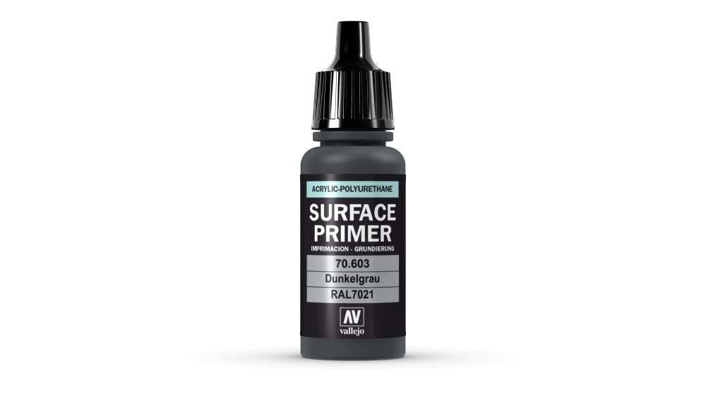 Vallejo Surface Primer 17ml Acrylic Paint - German Panzer Grey 70603 - Good Games