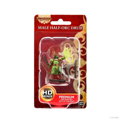 Pathfinder Battles Premium Painted Figure Half-Orc Druid Male - Good Games