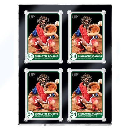 One touch 4 Card Black Border 35pt Magnetic Enclosure - Good Games