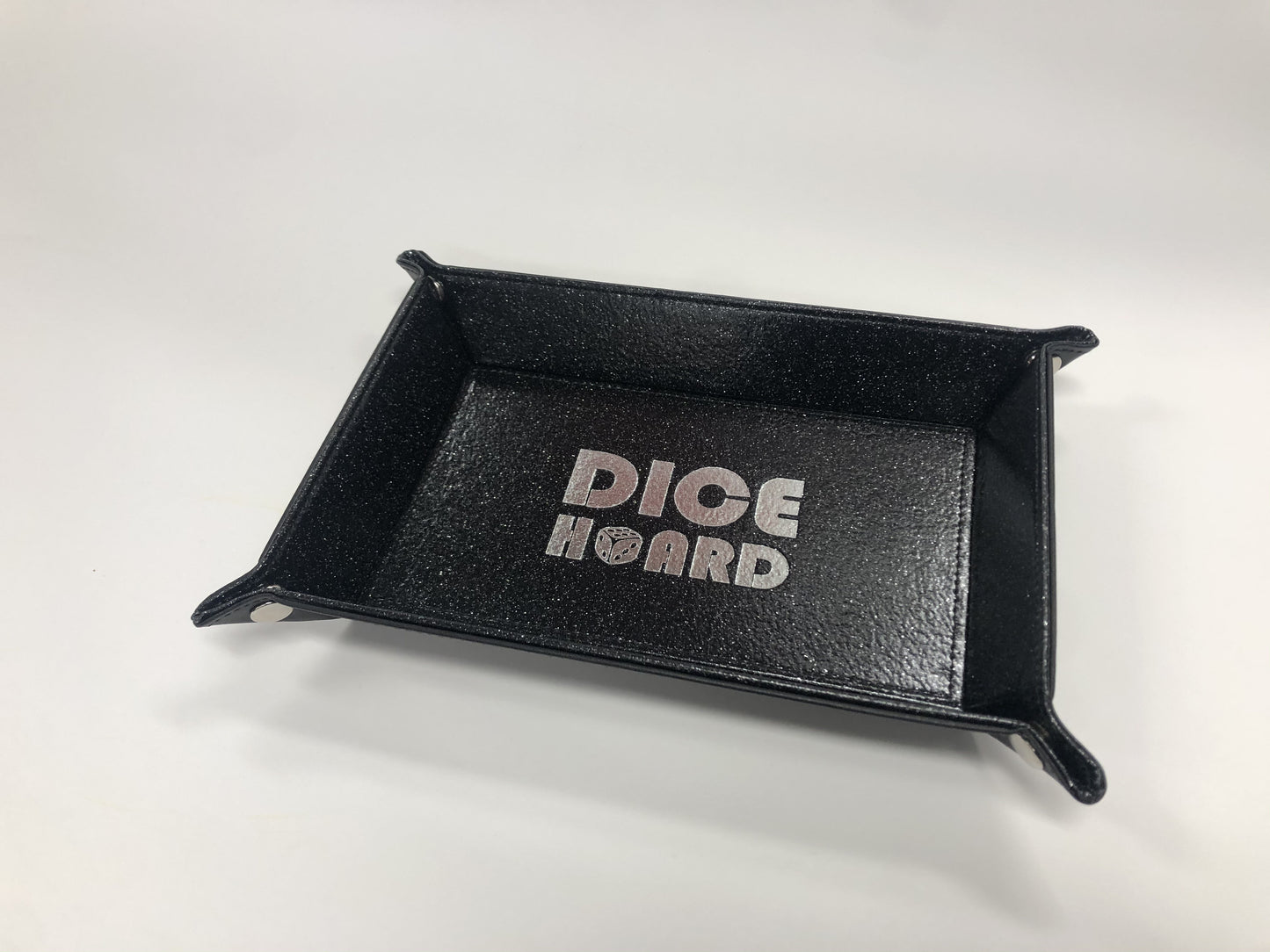 Dice Hoard Dice Tray Glitter Black - Good Games
