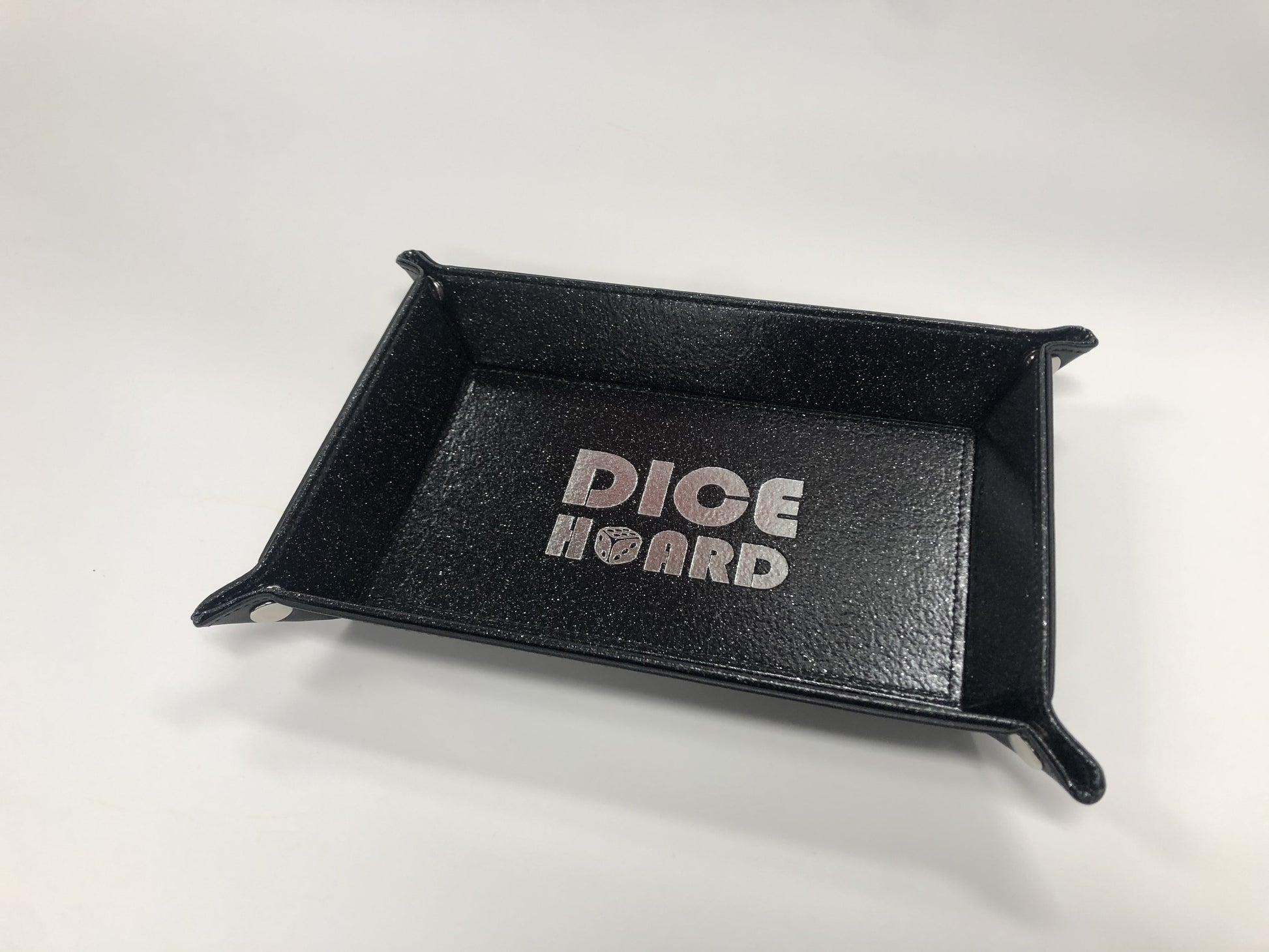 Dice Hoard Dice Tray Glitter Black - Good Games