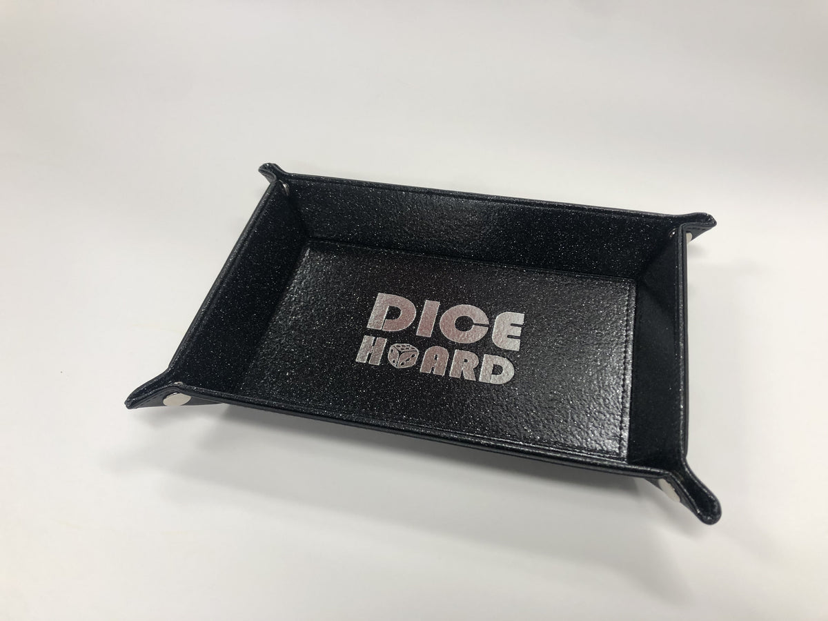 Dice Hoard Dice Tray Glitter Black