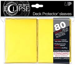 Ultra Pro Eclipse Pro Matte Standard Sleeves 80ct Yellow - Good Games