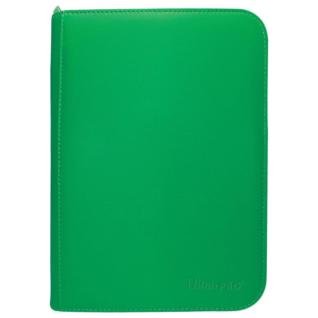 Ultra Pro Vivid 4-Pocket Zippered Pro-Binder: Green - Good Games