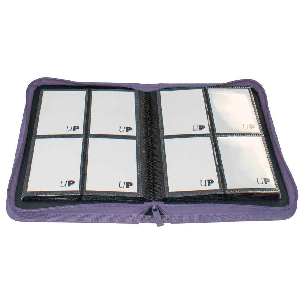 Ultra Pro Vivid 4-Pocket Zippered Pro-Binder: Purple - Good Games