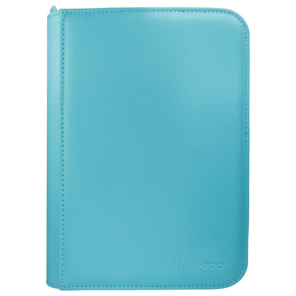 Ultra Pro Vivid 4-Pocket Zippered Pro-Binder: Light Blue - Good Games