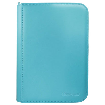 Ultra Pro Vivid 4-Pocket Zippered Pro-Binder: Light Blue - Good Games