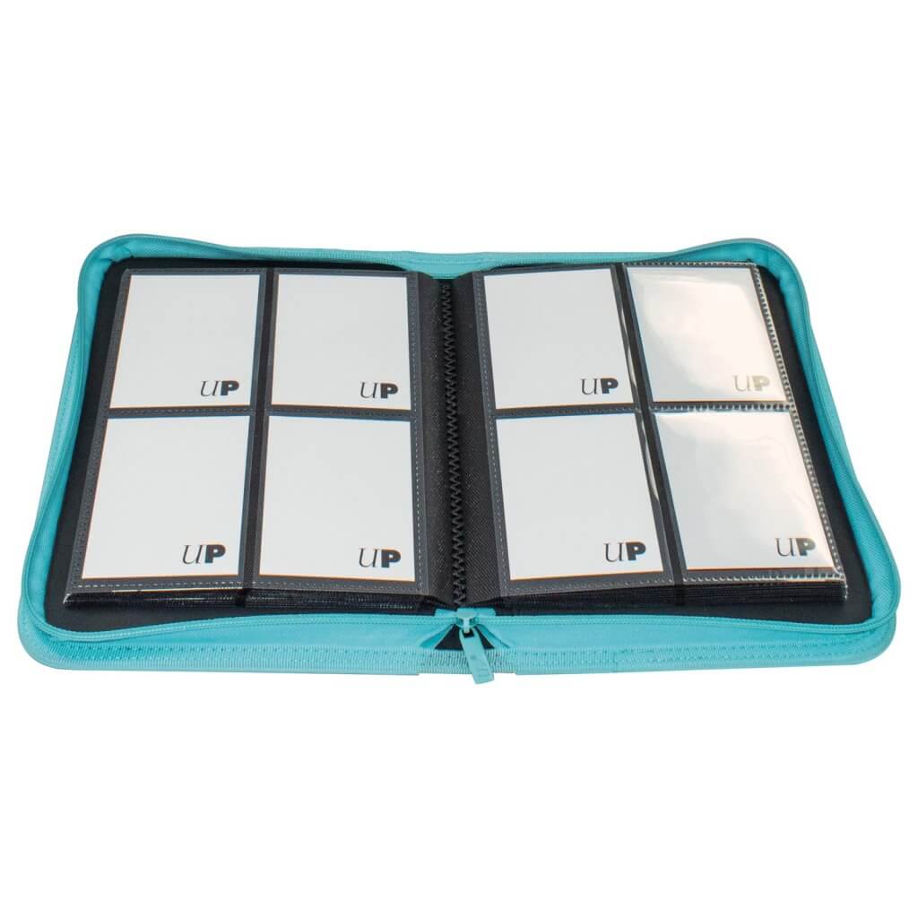 Ultra Pro Vivid 4-Pocket Zippered Pro-Binder: Light Blue - Good Games