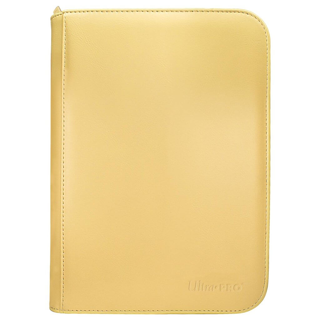 Ultra Pro Vivid 4-Pocket Zippered Pro-Binder: Yellow - Good Games