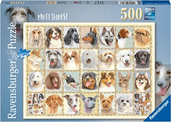 Ravensburger - Mutt Shots! 500 Piece Jigsaw